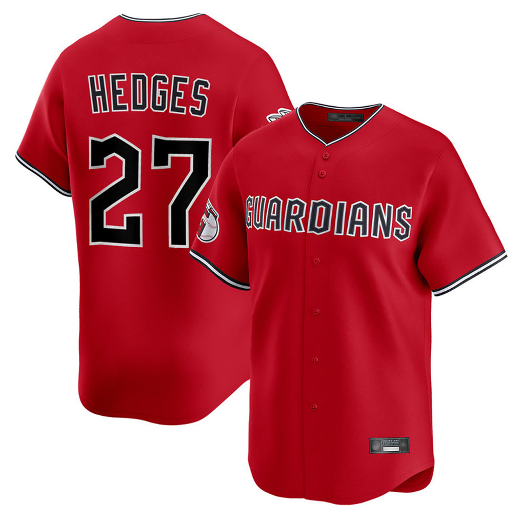 MATTH C.Guardians #27 Austin Hedges Player Red Limited Home Stitched Jerseys