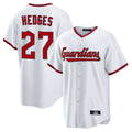 MATTH C.Guardians #27 Austin Hedges Player White Game Home Stitched Jerseys