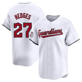 MATTH C.Guardians #27 Austin Hedges Player White Limited Home Stitched Jerseys