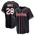MATTH C.Guardians #28 Tanner Bibee Player Black Fashion Out Home Game Stitched Jerseys