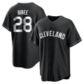 MATTH C.Guardians #28 Tanner Bibee Player Black Home Game Stitched Jerseys