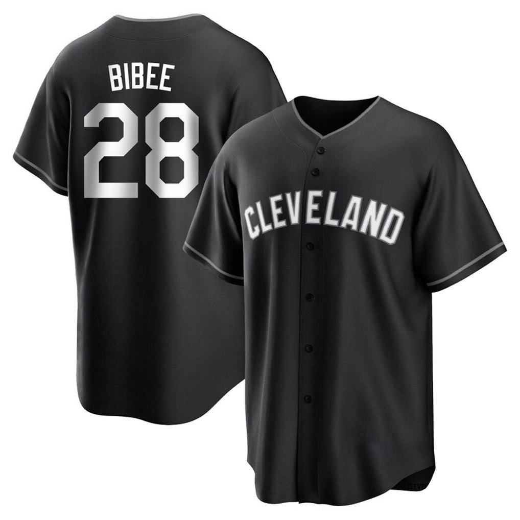 MATTH C.Guardians #28 Tanner Bibee Player Black Home Game Stitched Jerseys