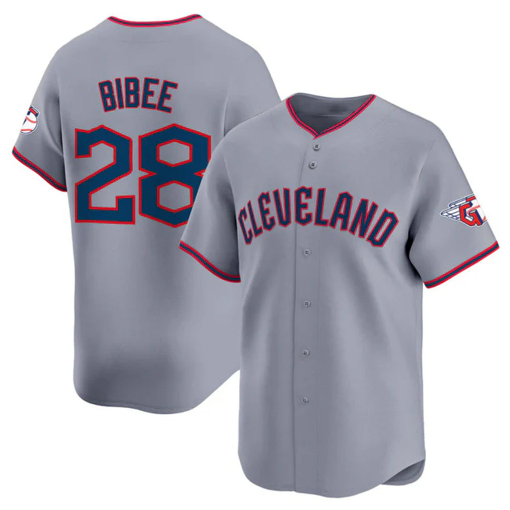 MATTH C.Guardians #28 Tanner Bibee Player Gray Road Limited Home Game Stitched Jerseys