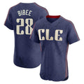 MATTH C.Guardians #28 Tanner Bibee Player Navy City Connect Limited Elite Home Stitched Jerseys