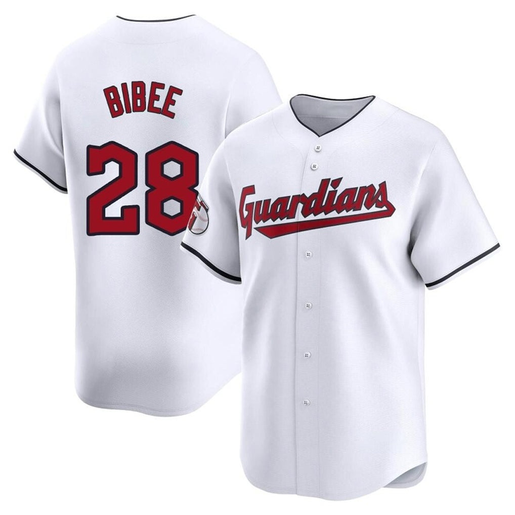 MATTH C.Guardians #28 Tanner Bibee Player White Limited Home Stitched Jerseys