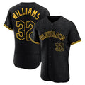 MATTH C.Guardians #32 Gavin Williams Player Black Snake Skin City Limited Elite Home Stitched Jerseys
