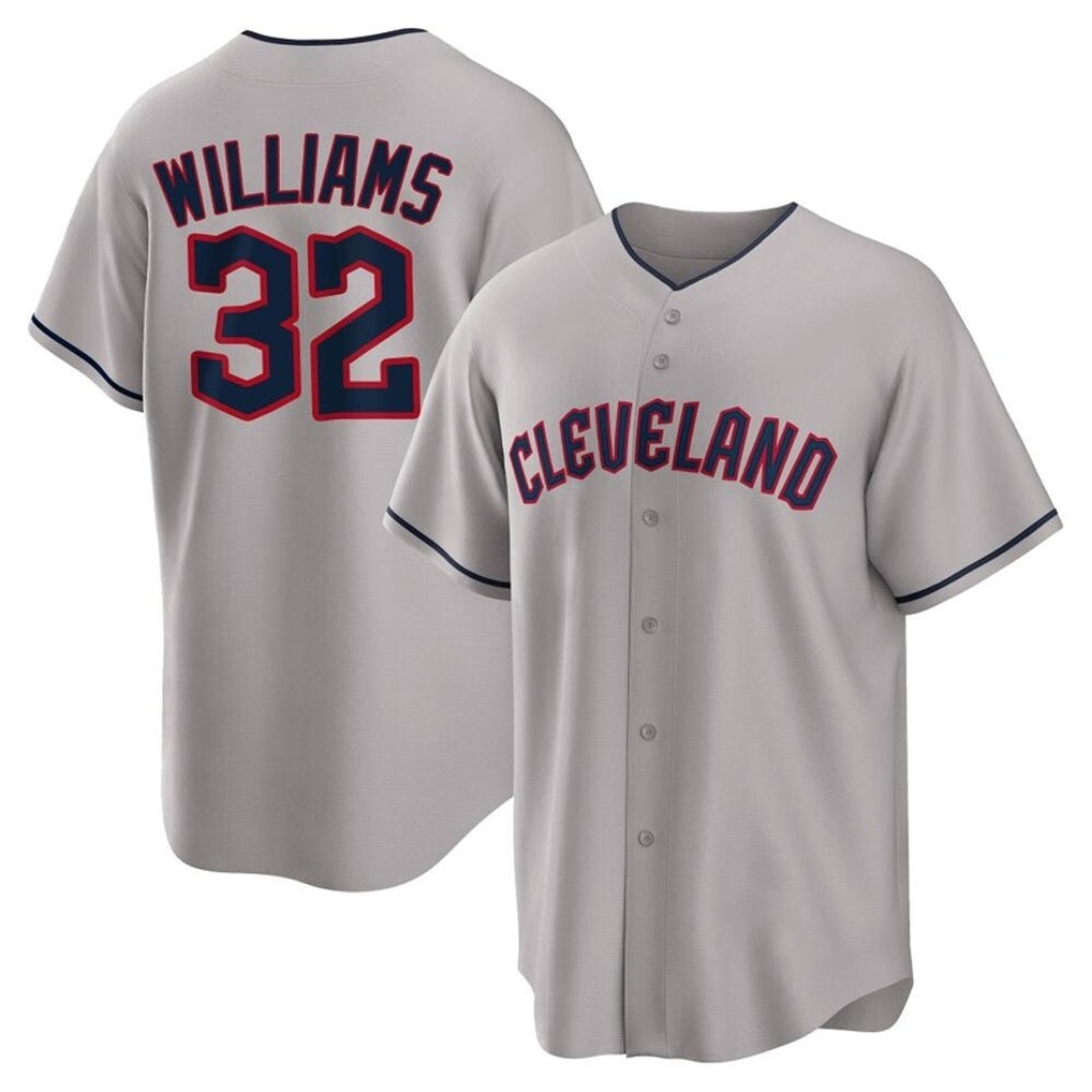 MATTH C.Guardians #32 Gavin Williams Player Gray Game Home Stitched Jerseys