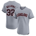 MATTH C.Guardians #32 Gavin Williams Player Gray Road Limited Elite Home Stitched Jerseys