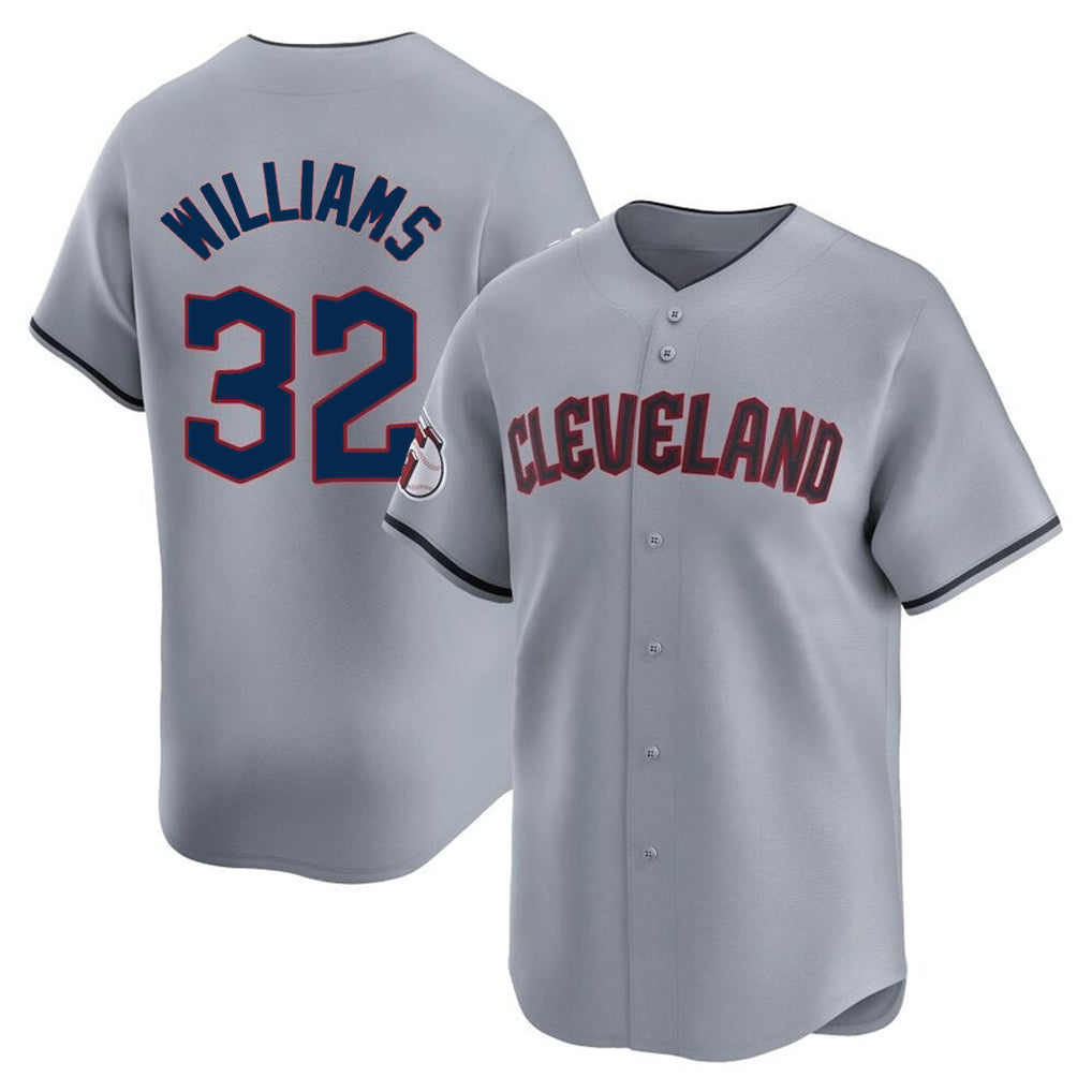 MATTH C.Guardians #32 Gavin Williams Player Gray Road Limited Home Stitched Jerseys