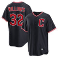 MATTH C.Guardians #32 Gavin Williams Player Navy Home Game Stitched Jerseys