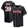 MATTH C.Guardians #38 Steven Kwan Player Black Fashion Out Home Game Stitched Jerseys