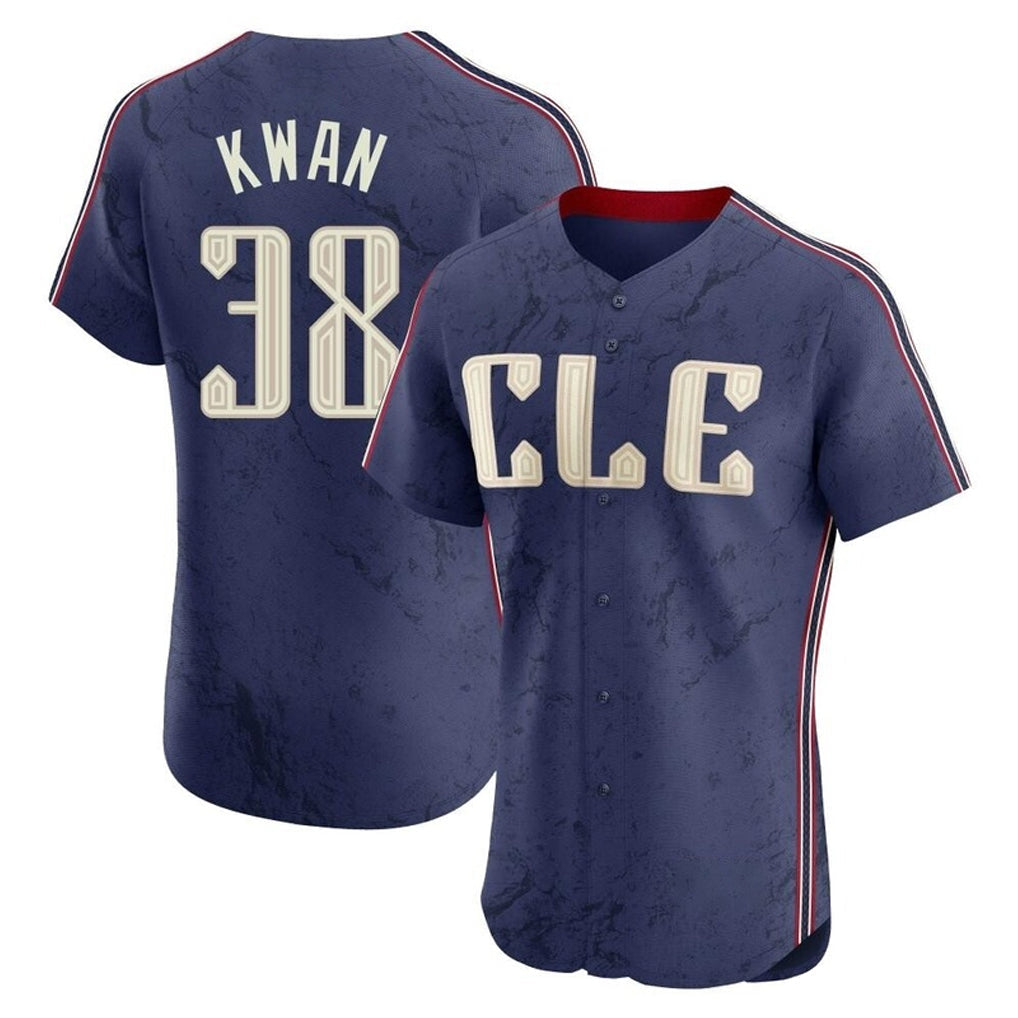 MATTH C.Guardians #38 Steven Kwan Player Navy City Connect Limited Elite Home Stitched Jerseys