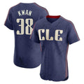MATTH C.Guardians #38 Steven Kwan Player Navy City Connect Limited Elite Home Stitched Jerseys