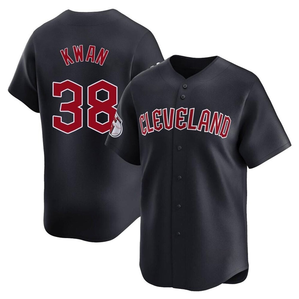 MATTH C.Guardians #38 Steven Kwan Player Navy Limited Home Game Stitched Jerseys