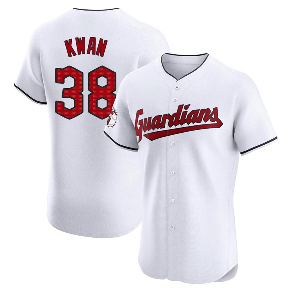 MATTH C.Guardians #38 Steven Kwan Player White Limited Elite Home Stitched Jerseys