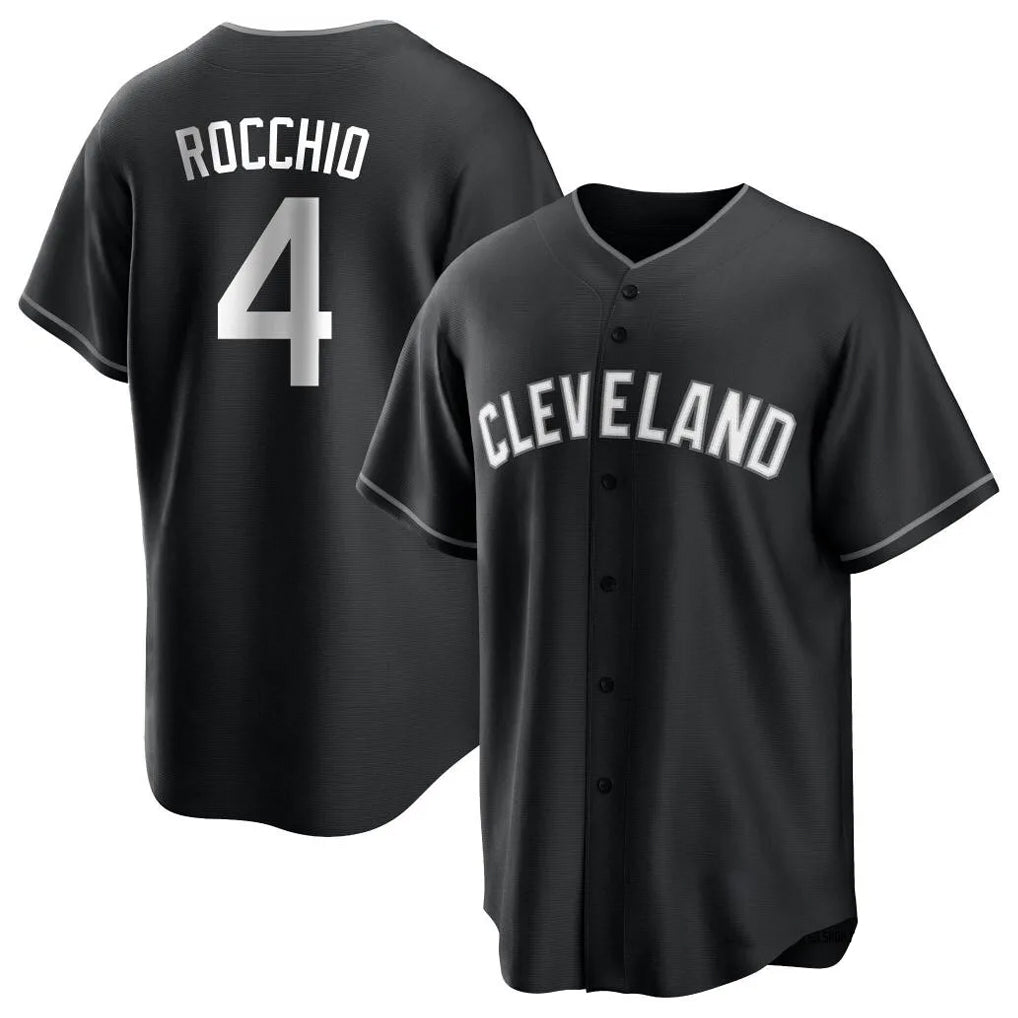 MATTH C.Guardians #4 Brayan Rocchio Player Black Home Game Stitched Jerseys