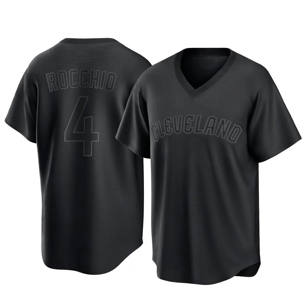 MATTH C.Guardians #4 Brayan Rocchio Player Black T-shirt Home Game Stitched Jerseys