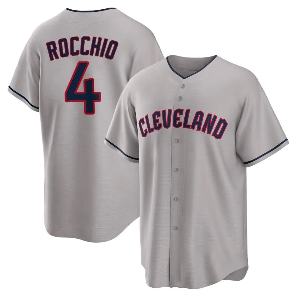 MATTH C.Guardians #4 Brayan Rocchio Player Gray Game Home Stitched Jerseys