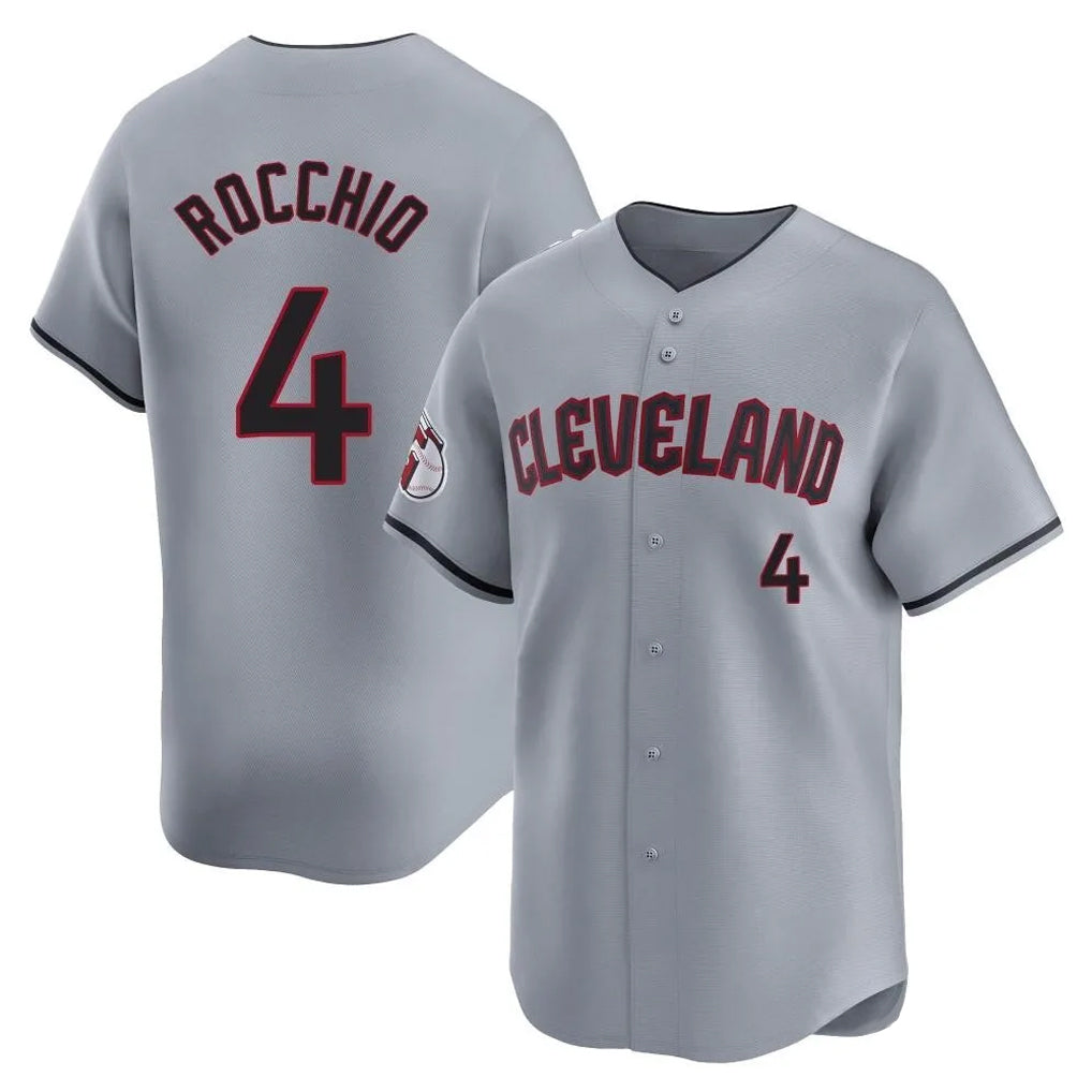 MATTH C.Guardians #4 Brayan Rocchio Player Gray Road Limited Home Stitched Jerseys