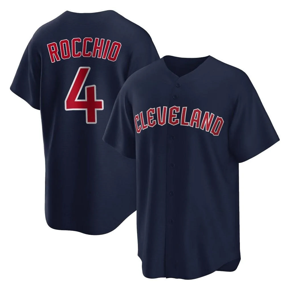 MATTH C.Guardians #4 Brayan Rocchio Player Navy Game Home Stitched Jerseys