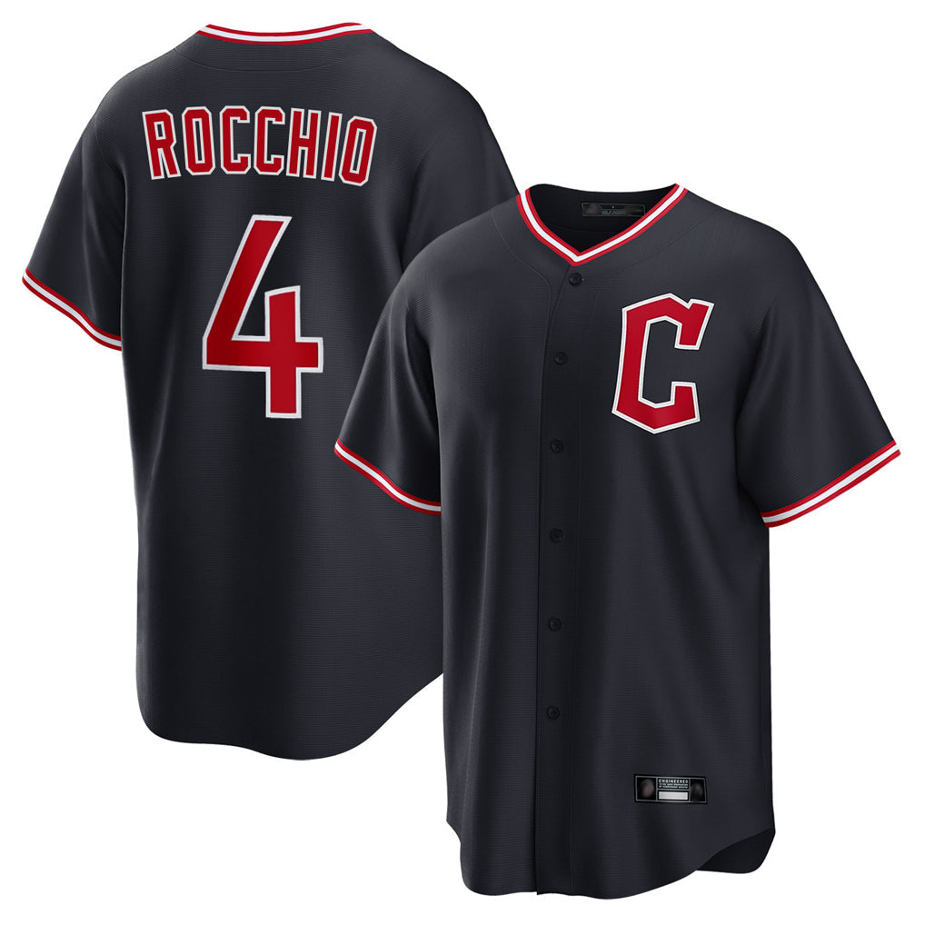 MATTH C.Guardians #4 Brayan Rocchio Player Navy Home Game Stitched Jerseys