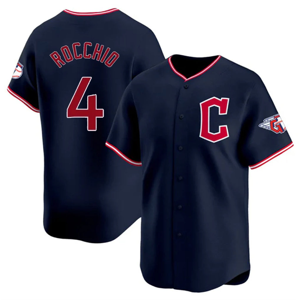MATTH C.Guardians #4 Brayan Rocchio Player Navy Limited Home Stitched Jerseys
