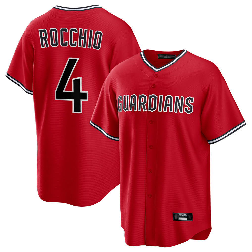 MATTH C.Guardians #4 Brayan Rocchio Player Red Home Game Stitched Jerseys