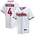 MATTH C.Guardians #4 Brayan Rocchio Player White Game Home Stitched Jerseys