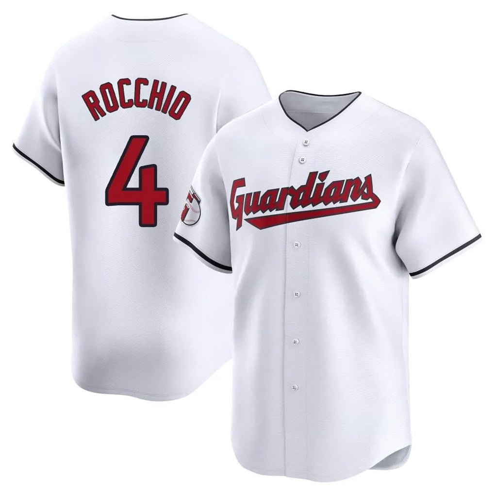 MATTH C.Guardians #4 Brayan Rocchio Player White Limited Home Stitched Jerseys