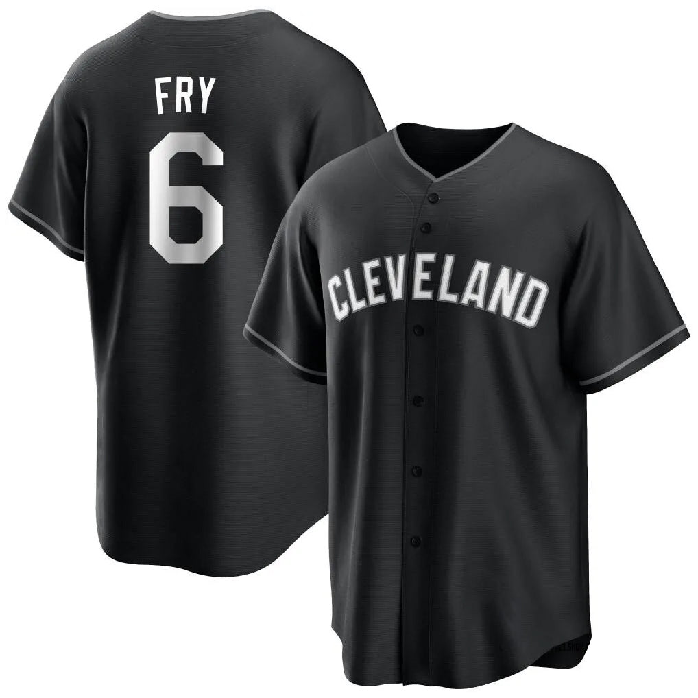 MATTH C.Guardians #6 David Fry Player Black Home Game Stitched Jerseys