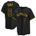 MATTH C.Guardians #6 David Fry Player Black Snake Skin City Home Game Stitched Jerseys