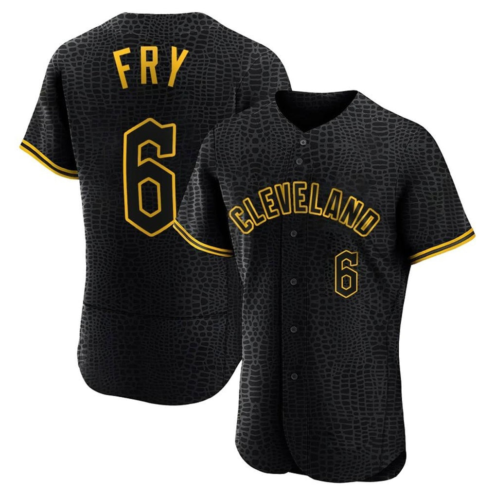 MATTH C.Guardians #6 David Fry Player Black Snake Skin City Limited Elite Home Stitched Jerseys