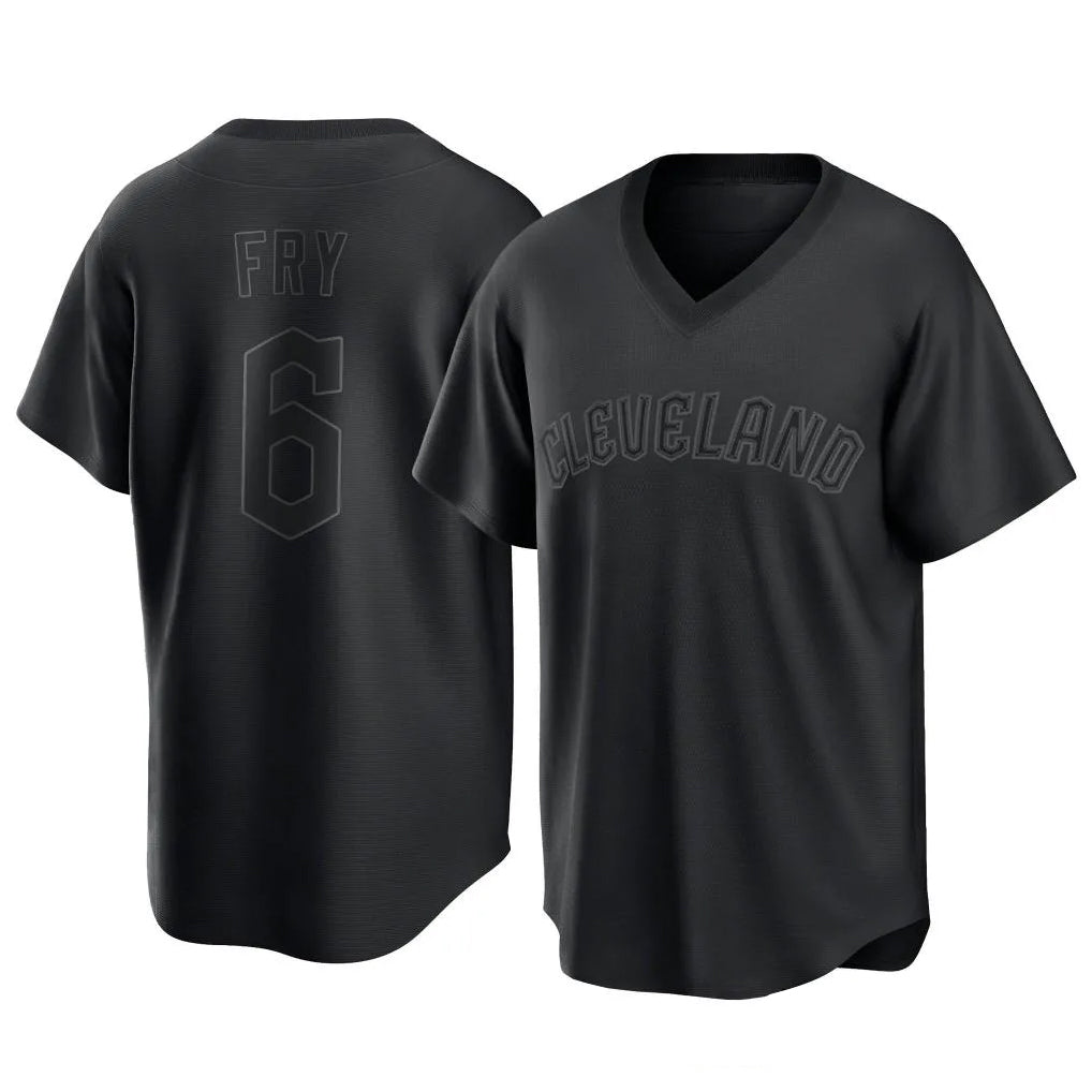 MATTH C.Guardians #6 David Fry Player Black T-shirt Home Game Stitched Jerseys