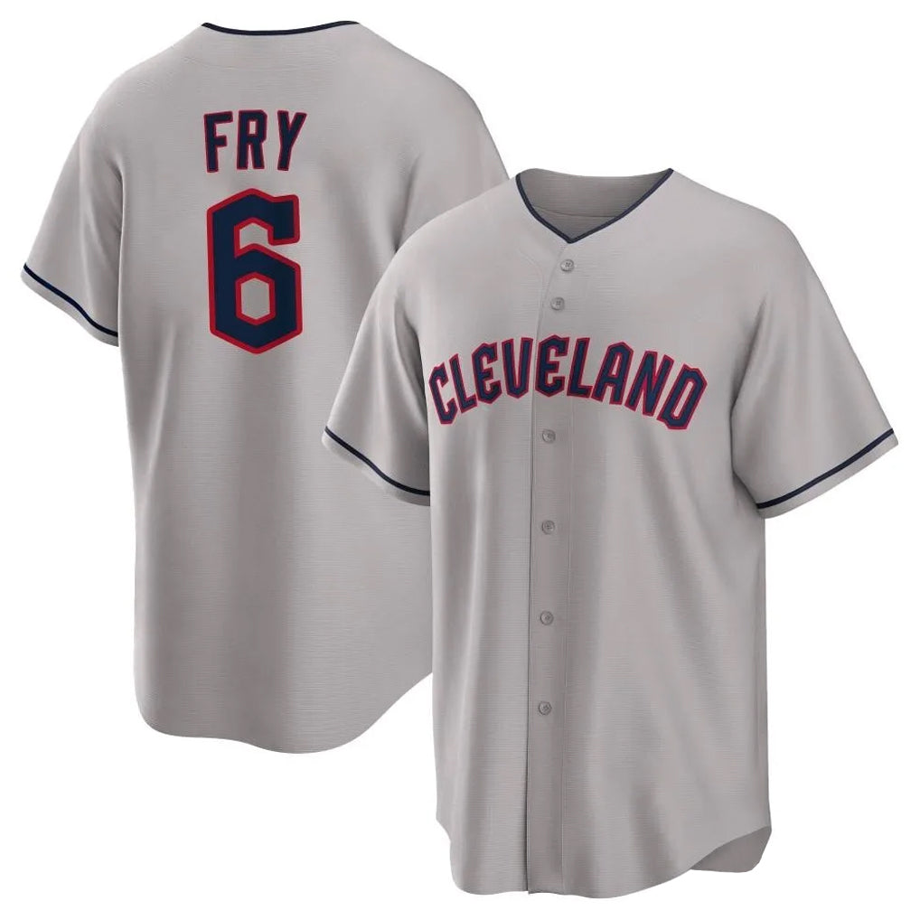 MATTH C.Guardians #6 David Fry Player Gray Game Home Stitched Jerseys