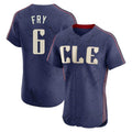 MATTH C.Guardians #6 David Fry Player Navy City Connect Limited Elite Home Stitched Jerseys