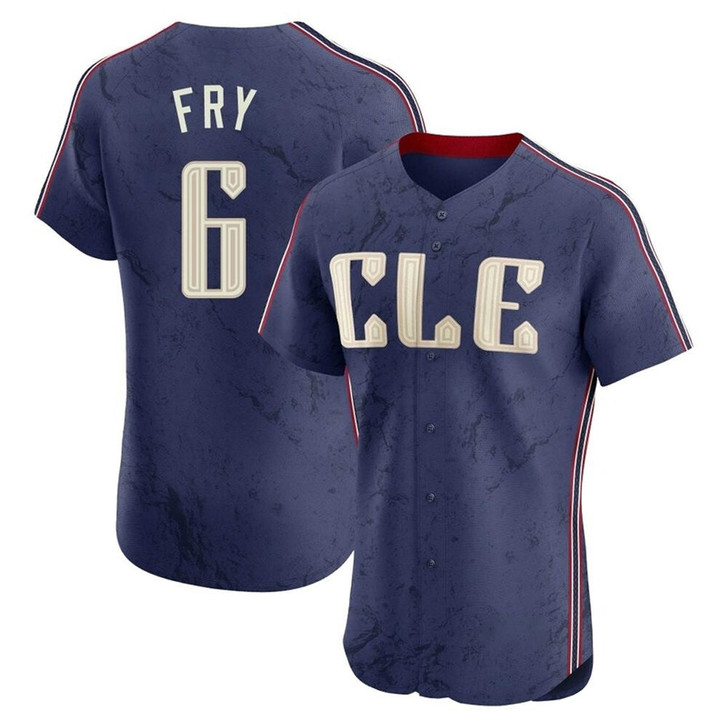 MATTH C.Guardians #6 David Fry Player Navy City Connect Limited Elite Home Stitched Jerseys