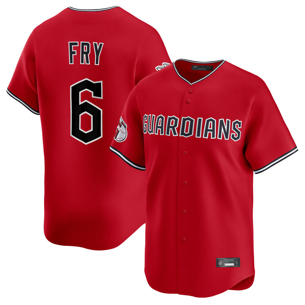 MATTH C.Guardians #6 David Fry Player Red Limited Home Stitched Jerseys