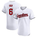 MATTH C.Guardians #6 David Fry Player White Limited Elite Home Stitched Jerseys