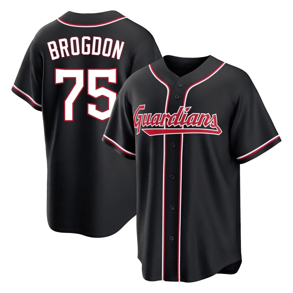 MATTH C.Guardians #75 Connor Brogdon Player Black Fashion Out Home Game Stitched Jerseys