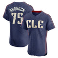 MATTH C.Guardians #75 Connor Brogdon Player Navy City Connect Limited Elite Home Stitched Jerseys