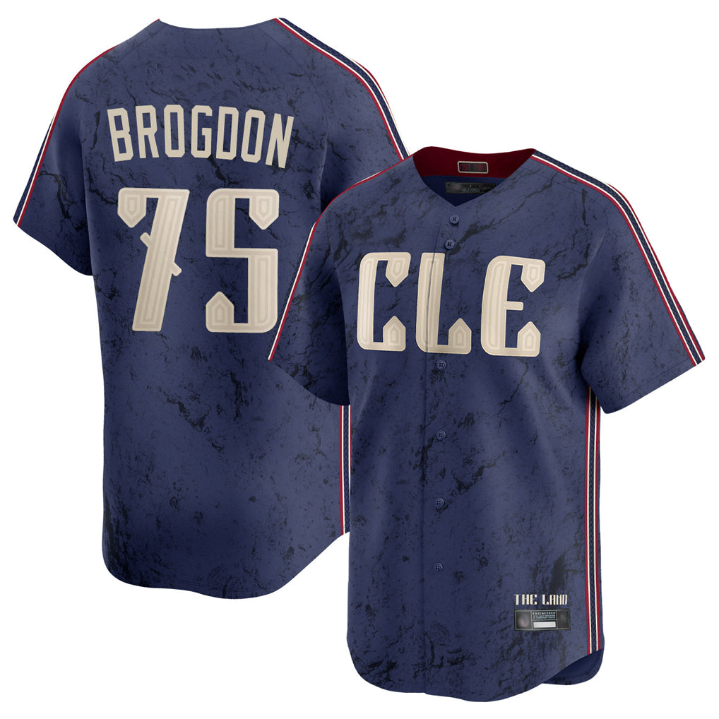 MATTH C.Guardians #75 Connor Brogdon Player Navy City Connect Limited Home Stitched Jerseys