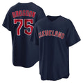 MATTH C.Guardians #75 Connor Brogdon Player Navy Game Home Stitched Jerseys