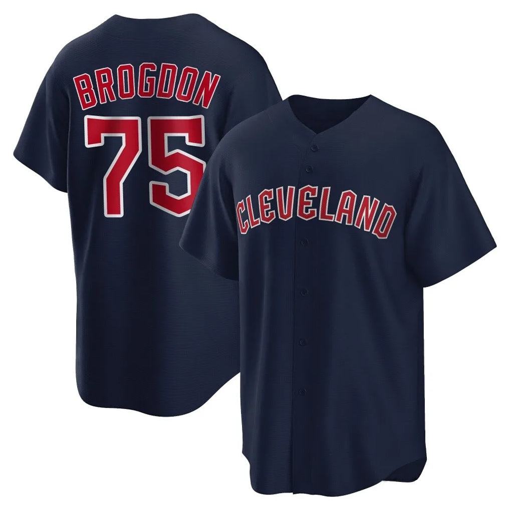 MATTH C.Guardians #75 Connor Brogdon Player Navy Game Home Stitched Jerseys