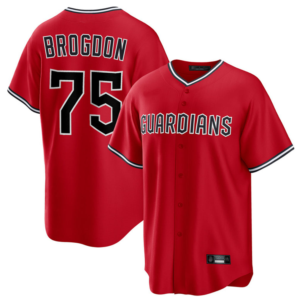 MATTH C.Guardians #75 Connor Brogdon Player Red Home Game Stitched Jerseys