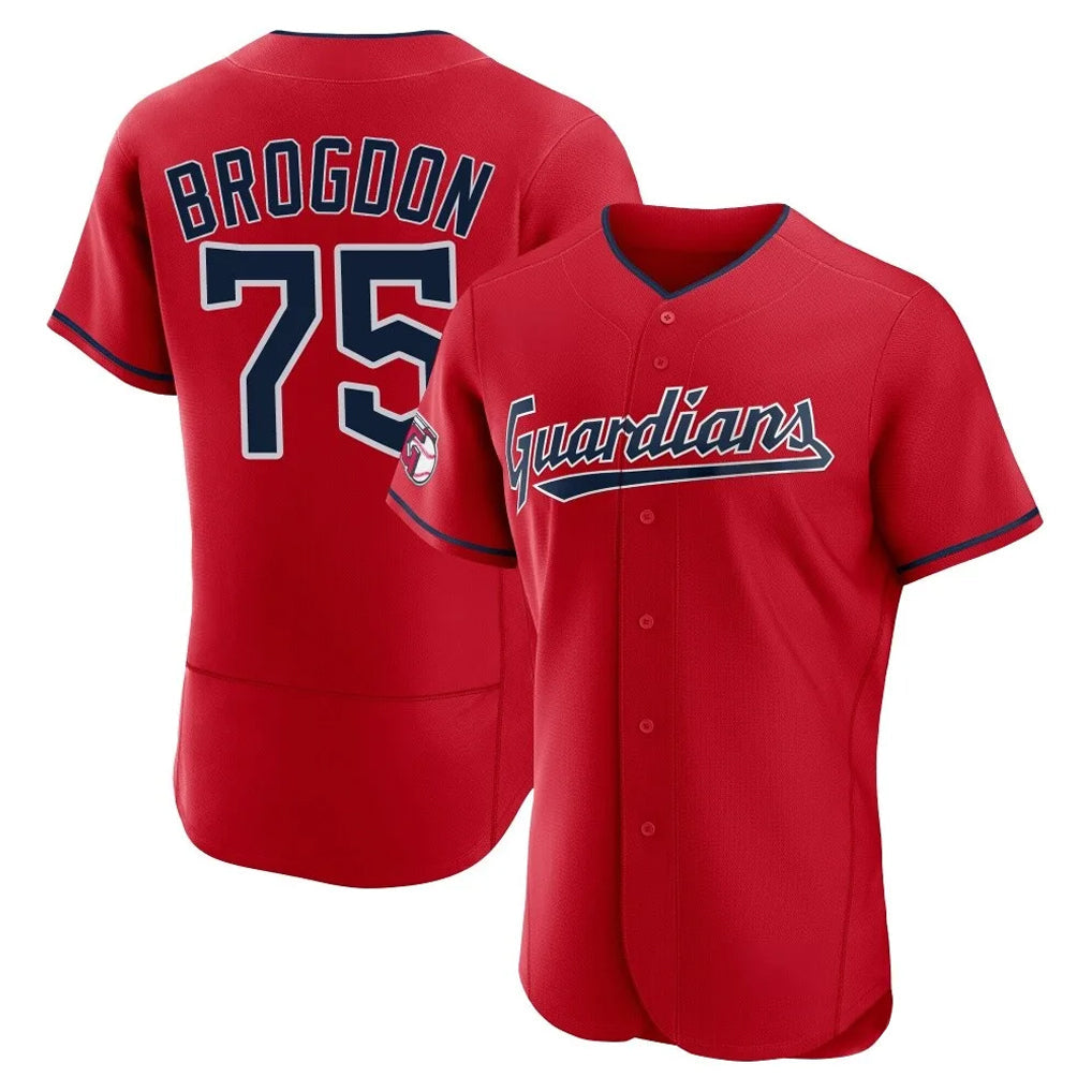 MATTH C.Guardians #75 Connor Brogdon Player Red Limited Elite Home Stitched Jerseys