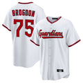 MATTH C.Guardians #75 Connor Brogdon Player White Game Home Stitched Jerseys