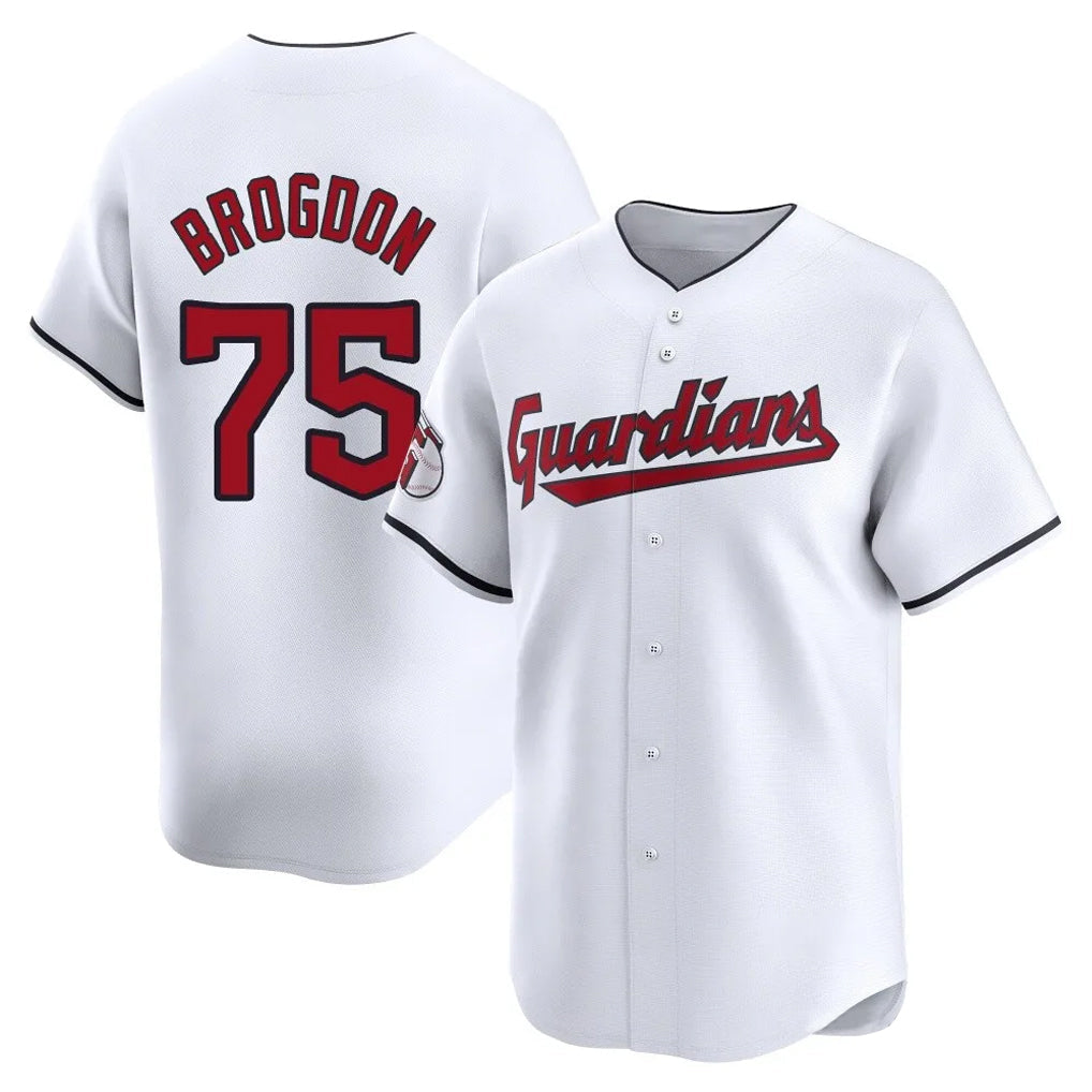 MATTH C.Guardians #75 Connor Brogdon Player White Limited Home Stitched Jerseys