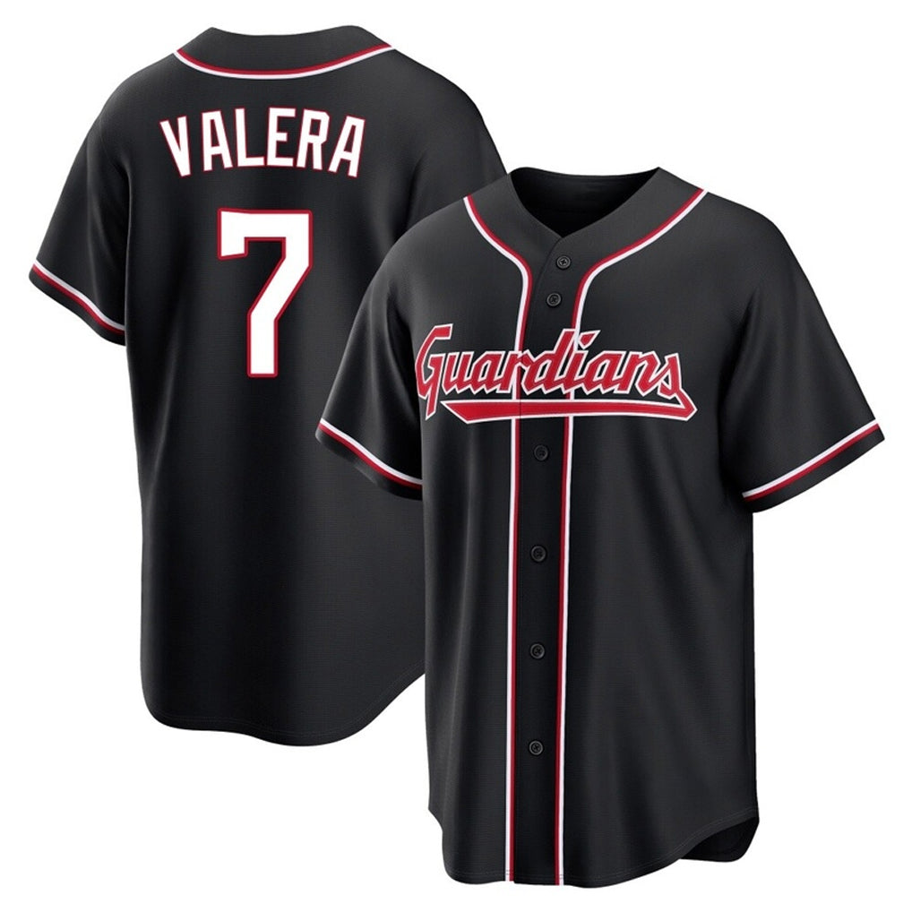 MATTH C.Guardians #7 George Valera Player Black Fashion Out Home Game Stitched Jerseys