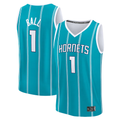 MATTH C.Hornets #1 LaMelo Ball  Teal Fast Break Replica Player Jerseys - Icon Edition