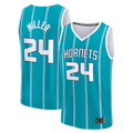 MATTH C.Hornets #24 Brandon Miller  Teal Fast Break Replica Jerseys - Icon Edition